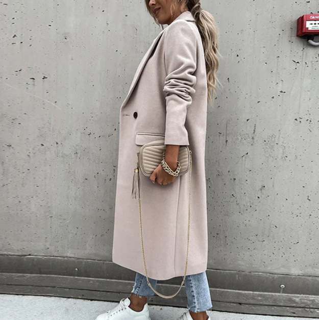 Black Trench Coat Women – Elegant Design with Waist-Cinching Belt 6