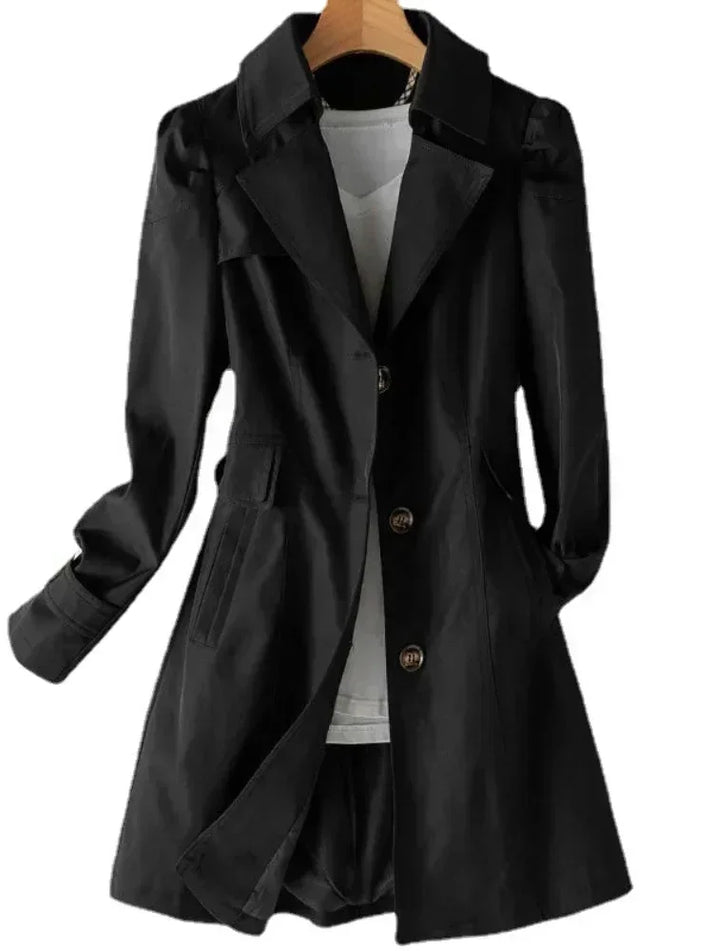 Black Trench Coat Women – Elegant Style for Any Occasion 2