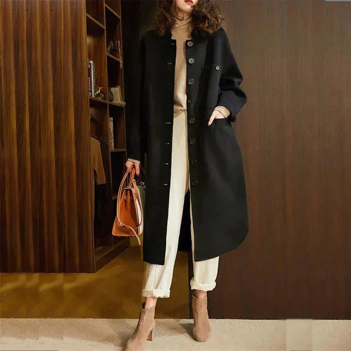 Black Trench Coat Women – Tailored Fit for Timeless Elegance 2