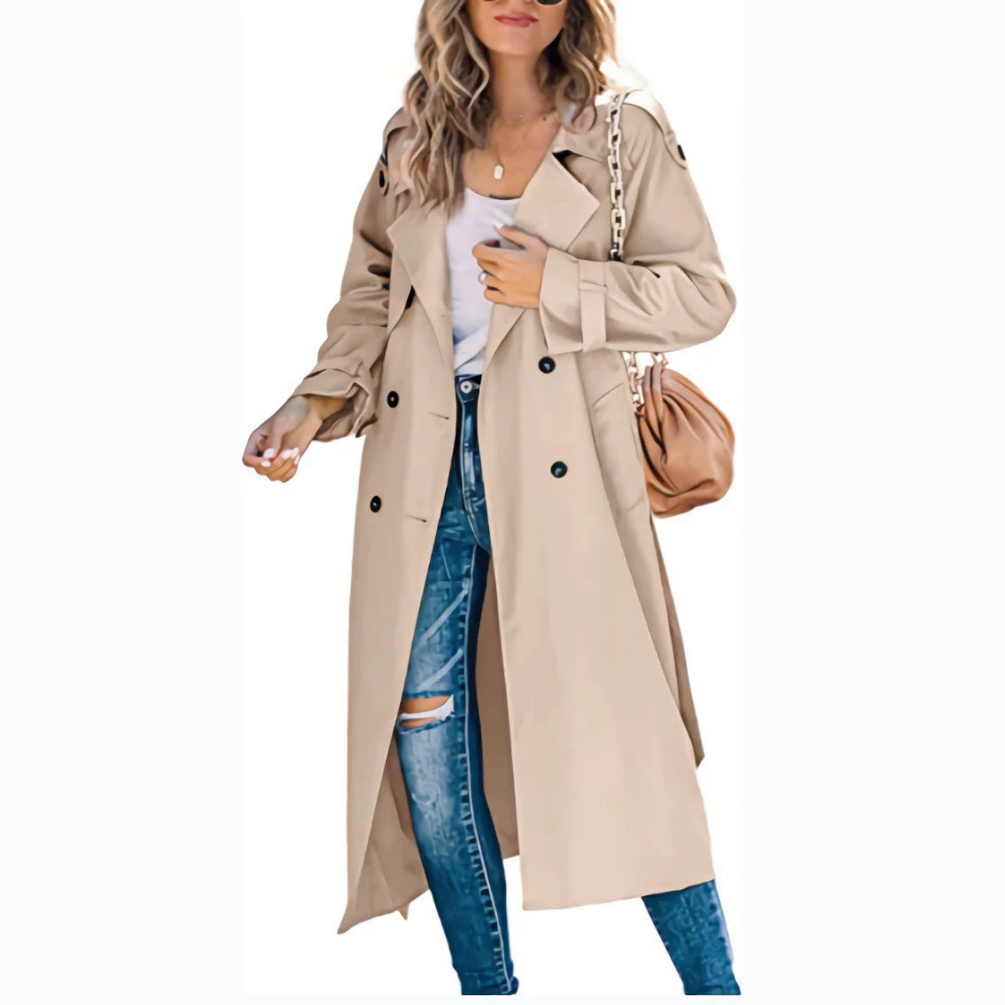Black Trench Coat Women – Windproof & Stylish for Chilly Days 3
