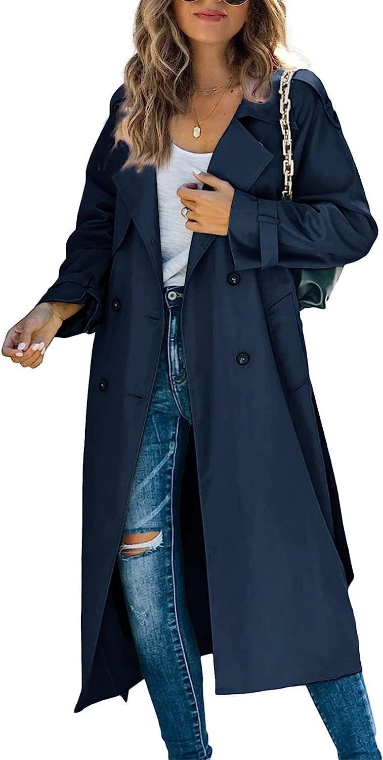 Black Trench Coat Women – Windproof & Stylish for Chilly Days 4