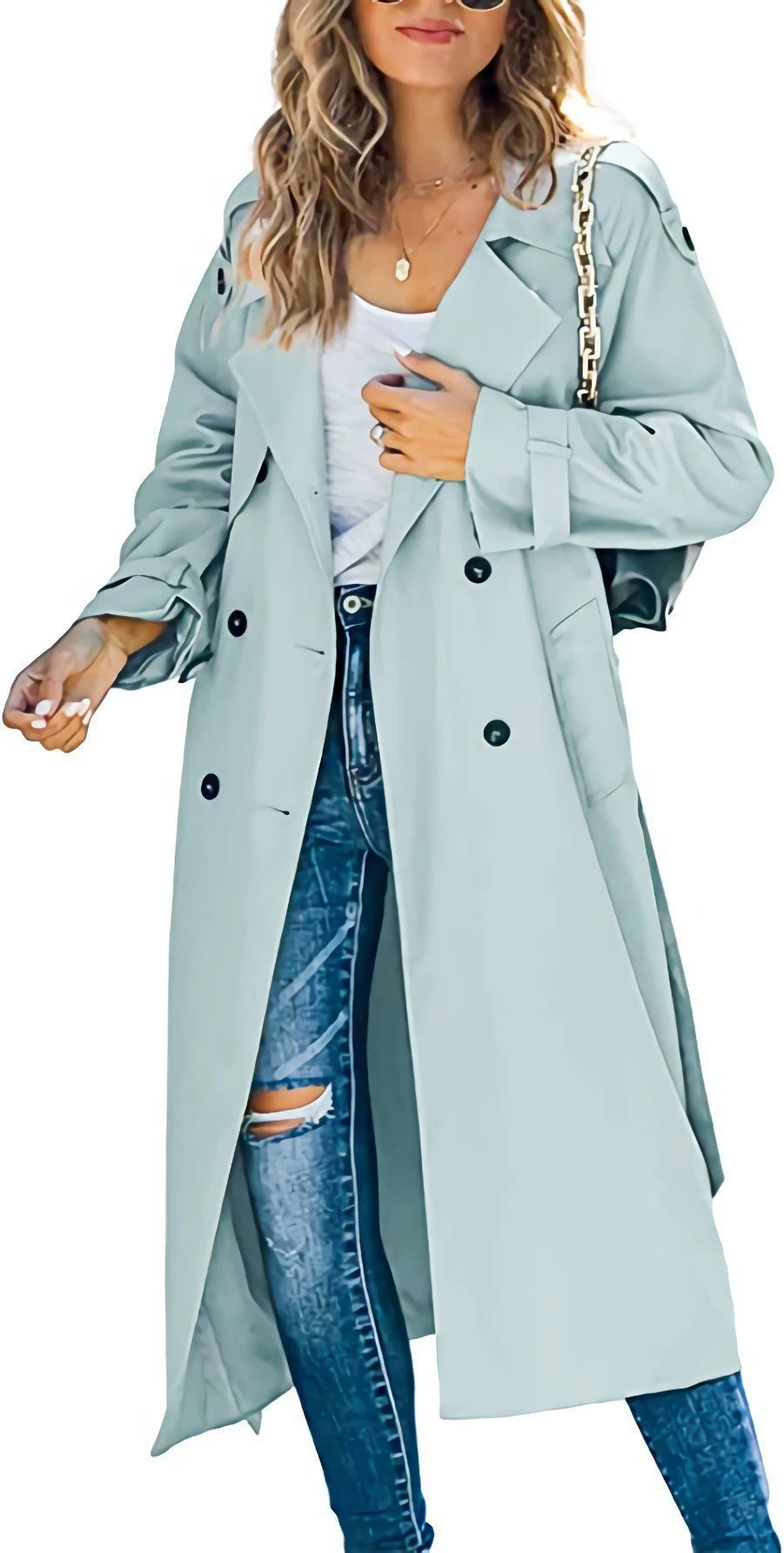 Black Trench Coat Women – Windproof & Stylish for Chilly Days 8
