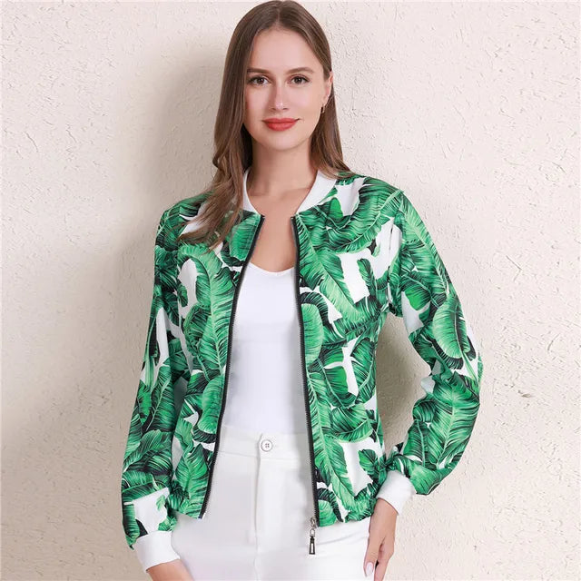 Floral Bomber Jacket – Lightweight & Relaxed Fit for Casual Style 2