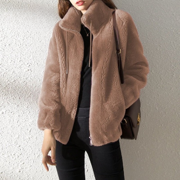 Ivanna Double-Sided Jacket – Stylish & Warm with Front Zipper 1