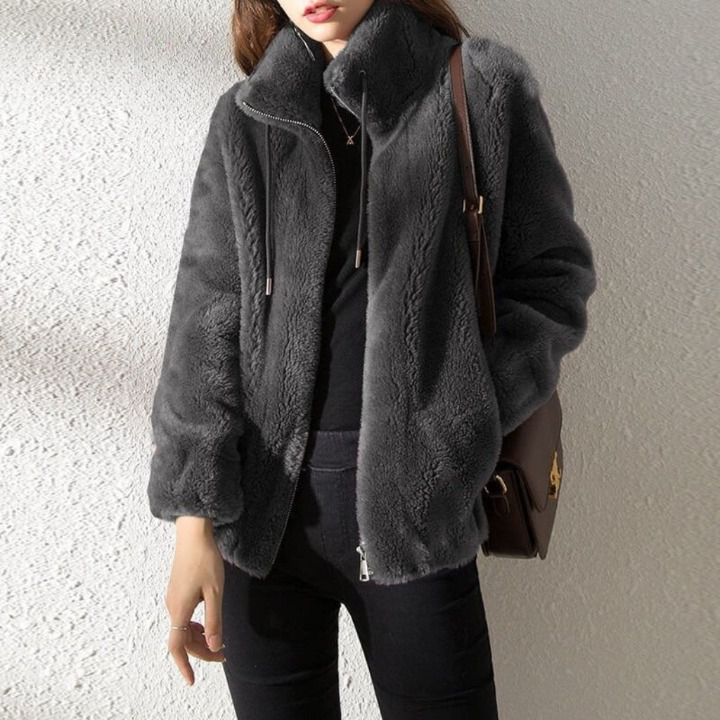 Ivanna Double-Sided Jacket – Stylish & Warm with Front Zipper 5