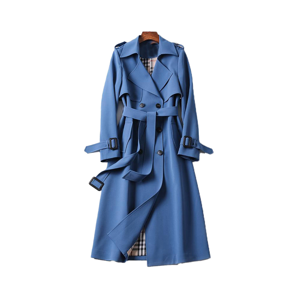 Ladies Trench Coat – Elegant Double Button for All Seasons 4