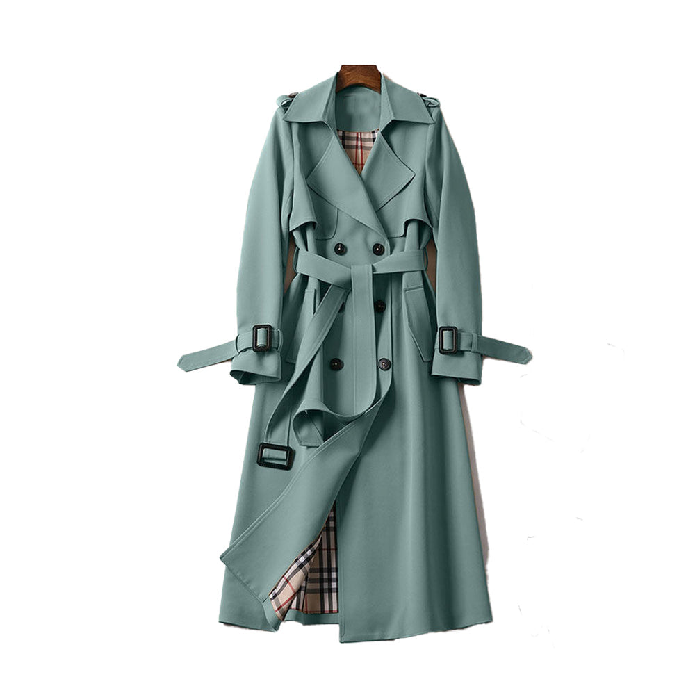 Ladies Trench Coat – Elegant Double Button for All Seasons 5
