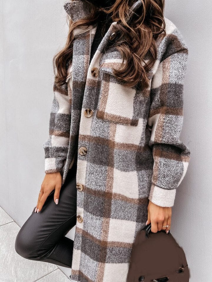 Long Checked Jacket – Classic Style for Autumn Days 2