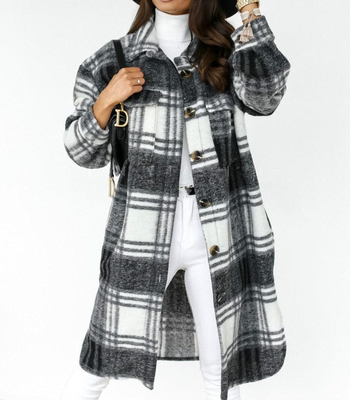 Long Checked Jacket – Classic Style for Autumn Days 3