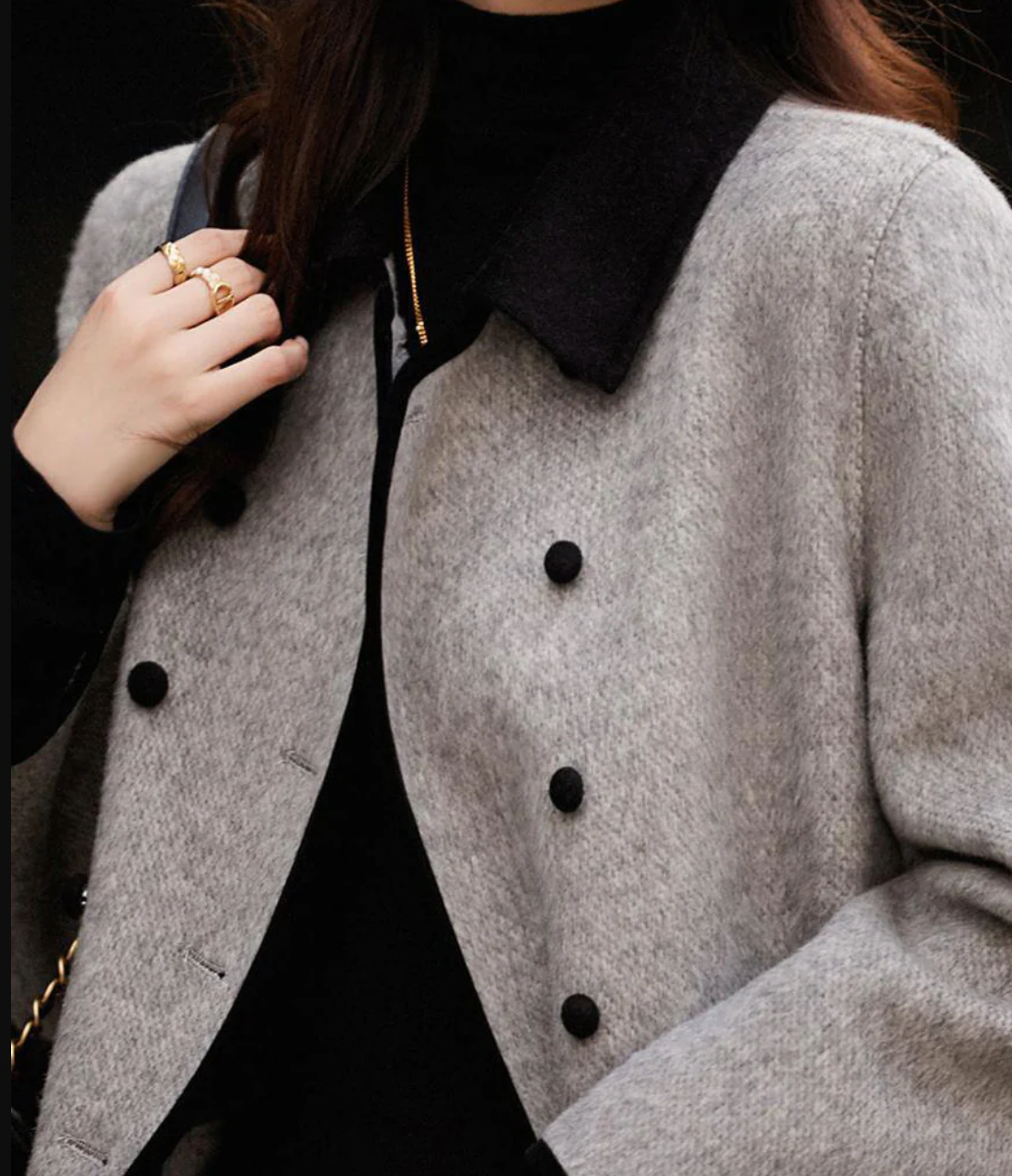 Long Women's Jacket – Cozy Design with Front Pockets for Winter 3