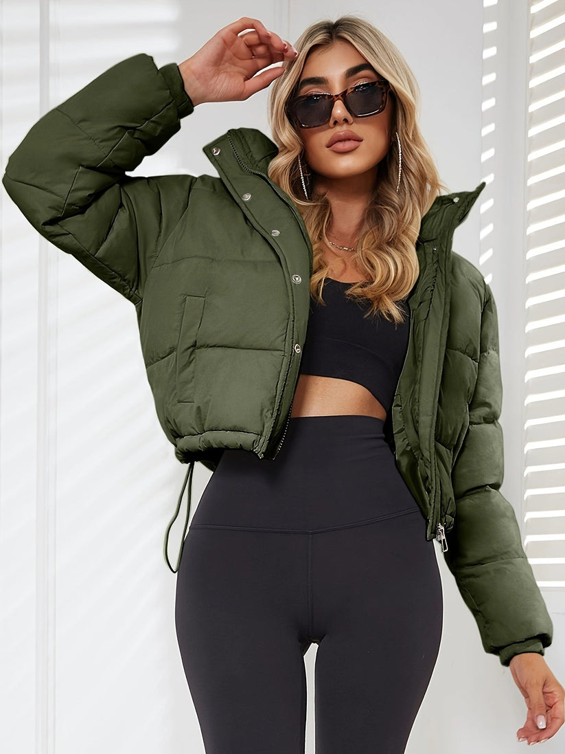 Padded Fitted Jacket – Cozy Hooded Design for Cold Days 2