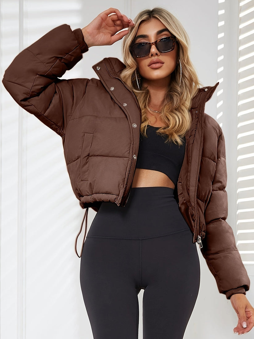 Padded Fitted Jacket – Cozy Hooded Design for Cold Days 3