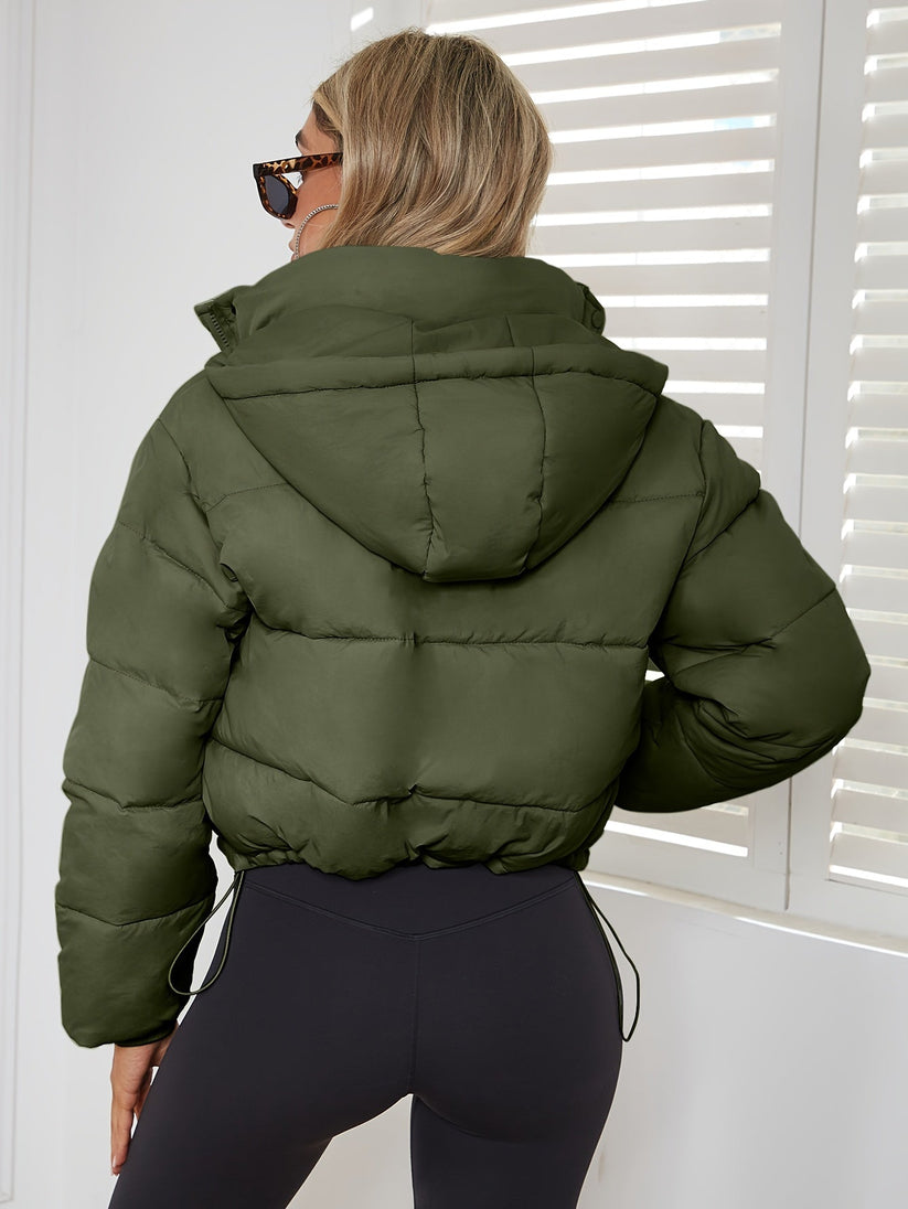 Padded Fitted Jacket – Cozy Hooded Design for Cold Days 4