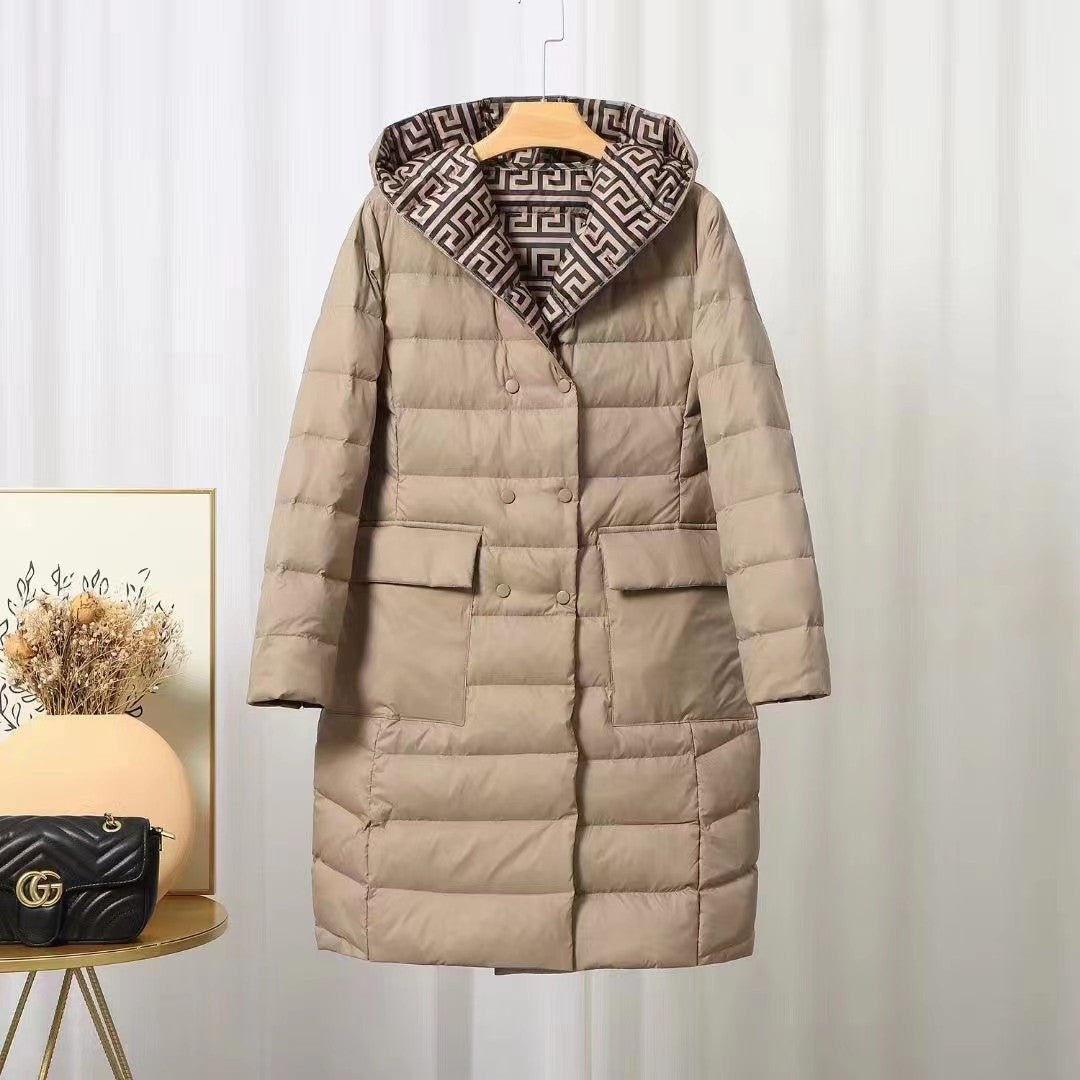 Reversible Hooded Down Jacket – Stylish Warmth for Winter 1