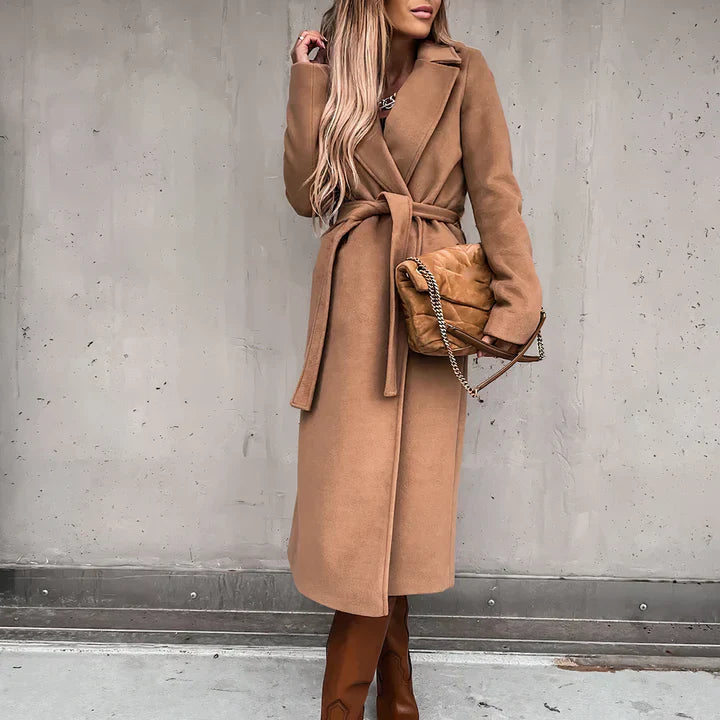 Stylish Women's Trench Coat – Tailored Fit with Flattering Belt 1