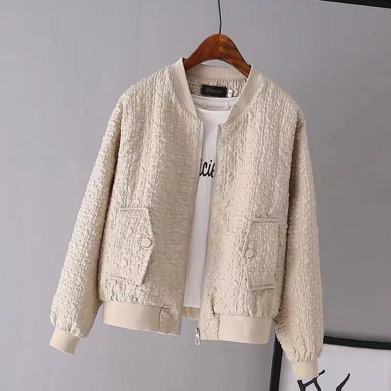 Textured Bomber Jacket – Relaxed Fit for Stylish Layering 0
