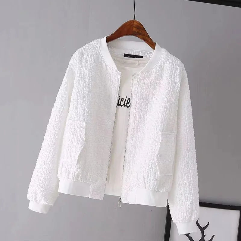 Textured Bomber Jacket – Relaxed Fit for Stylish Layering 2