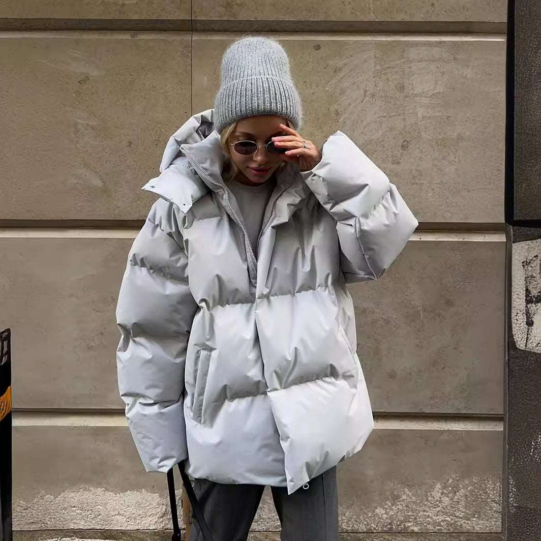 Women's Black Puffer Jacket – Cozy Quilted Design for All Seasons 1