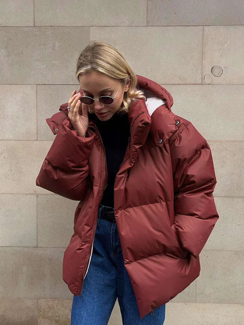 Women's Black Puffer Jacket – Cozy Quilted Design for All Seasons 2