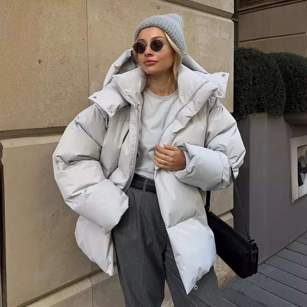 Women's Black Puffer Jacket – Cozy Quilted Design for All Seasons 5