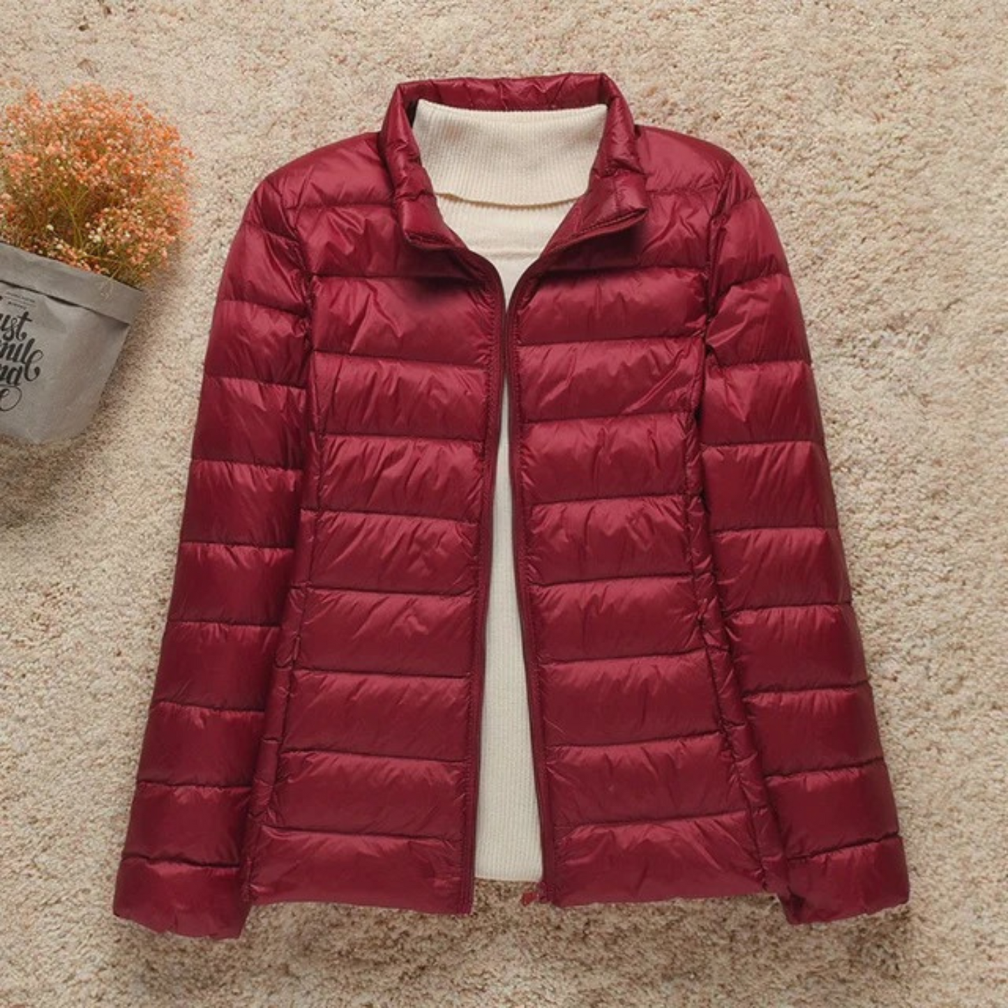 Women's Black Puffer Jacket – Lightweight, Water-Resistant Warmth 2