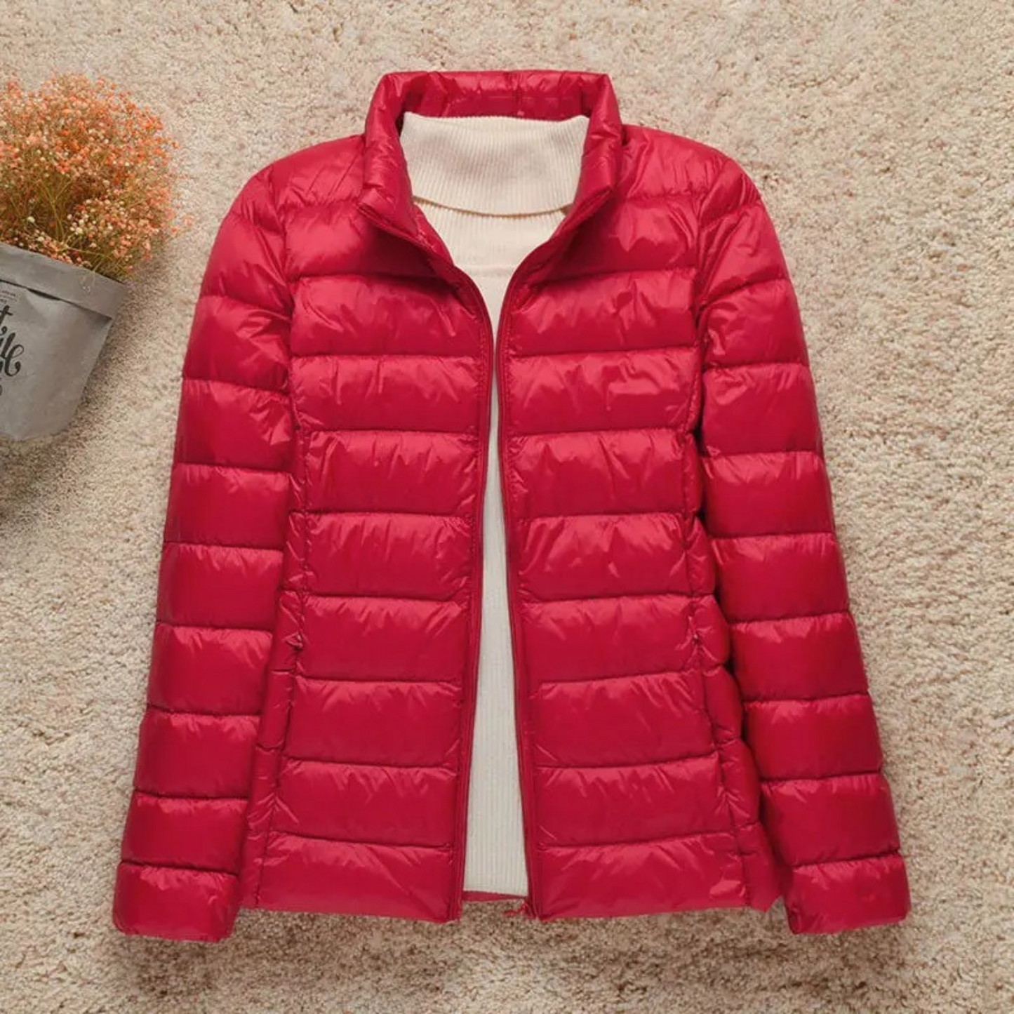 Women's Black Puffer Jacket – Lightweight, Water-Resistant Warmth 3