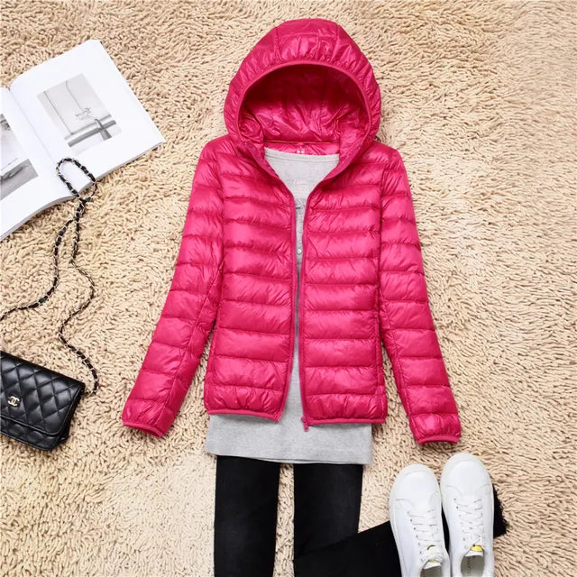 Women's Black Puffer Jacket – Lightweight & Water-Resistant Comfort 1