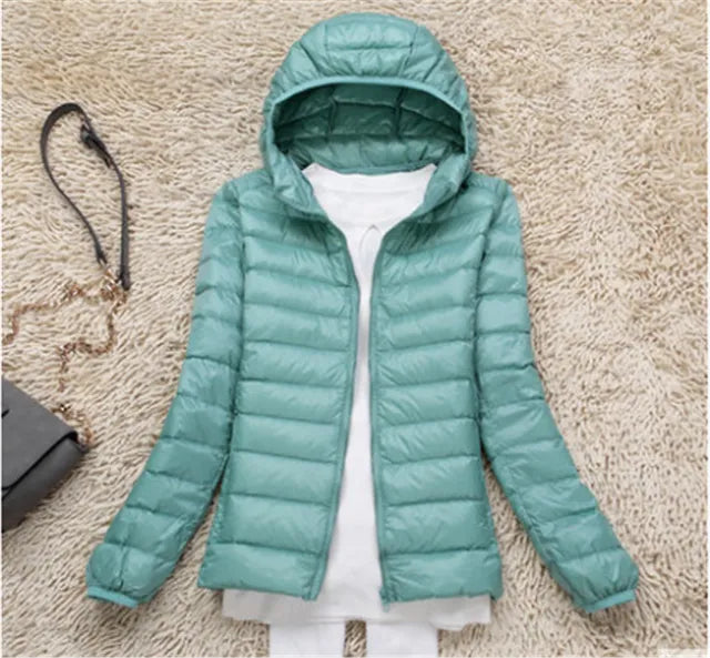 Women's Black Puffer Jacket – Lightweight & Water-Resistant Comfort 11