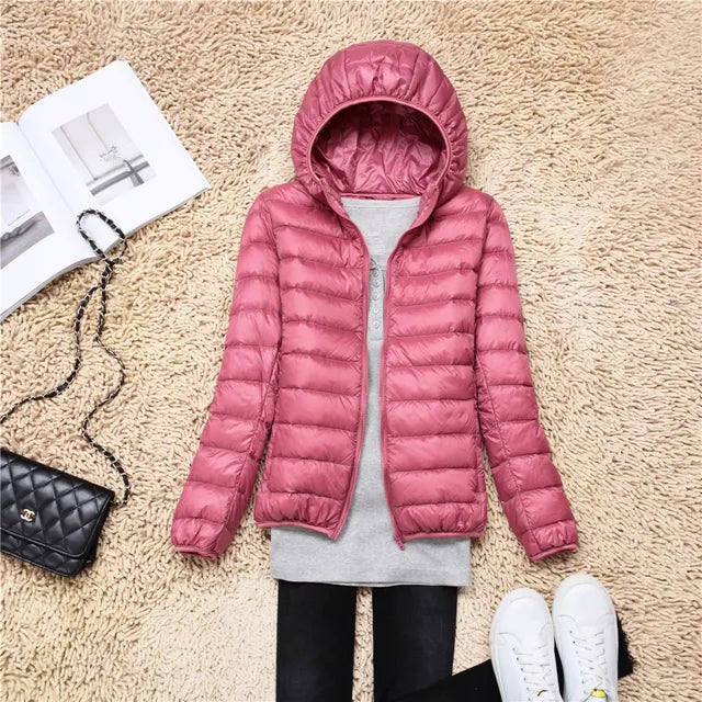 Women's Black Puffer Jacket – Lightweight & Water-Resistant Comfort 12