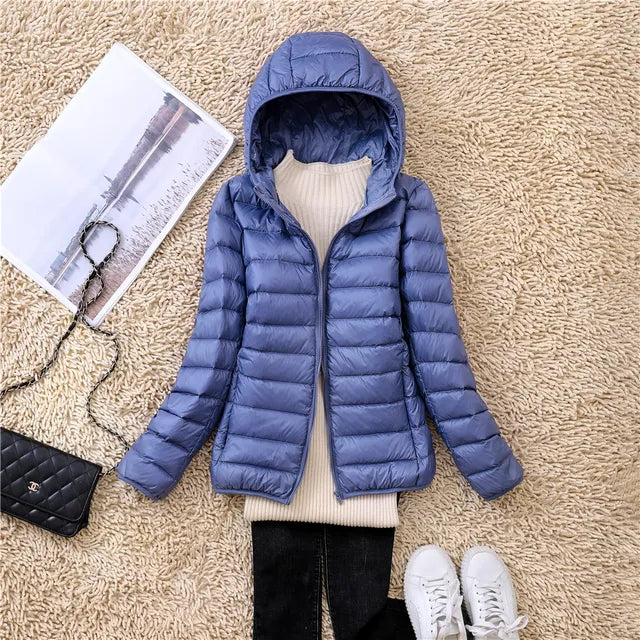 Women's Black Puffer Jacket – Lightweight & Water-Resistant Comfort 13