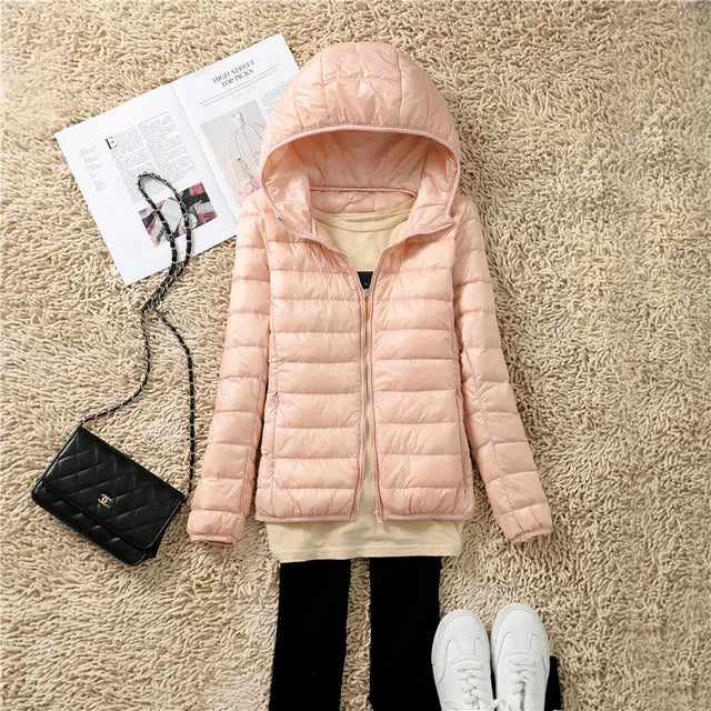 Women's Black Puffer Jacket – Lightweight & Water-Resistant Comfort 14