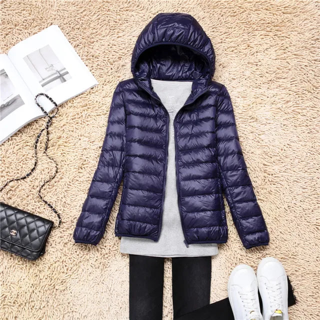 Women's Black Puffer Jacket – Lightweight & Water-Resistant Comfort 4