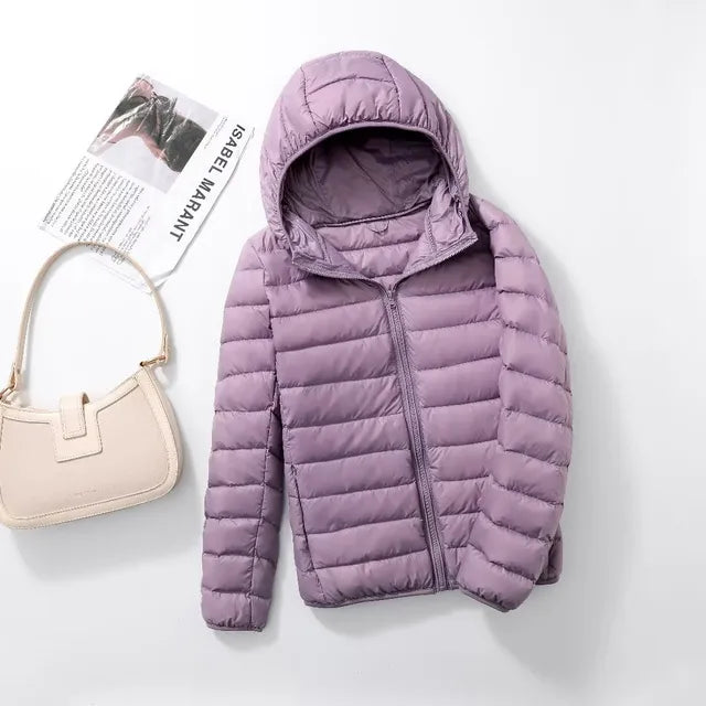 Women's Black Puffer Jacket – Lightweight & Water-Resistant Comfort 8
