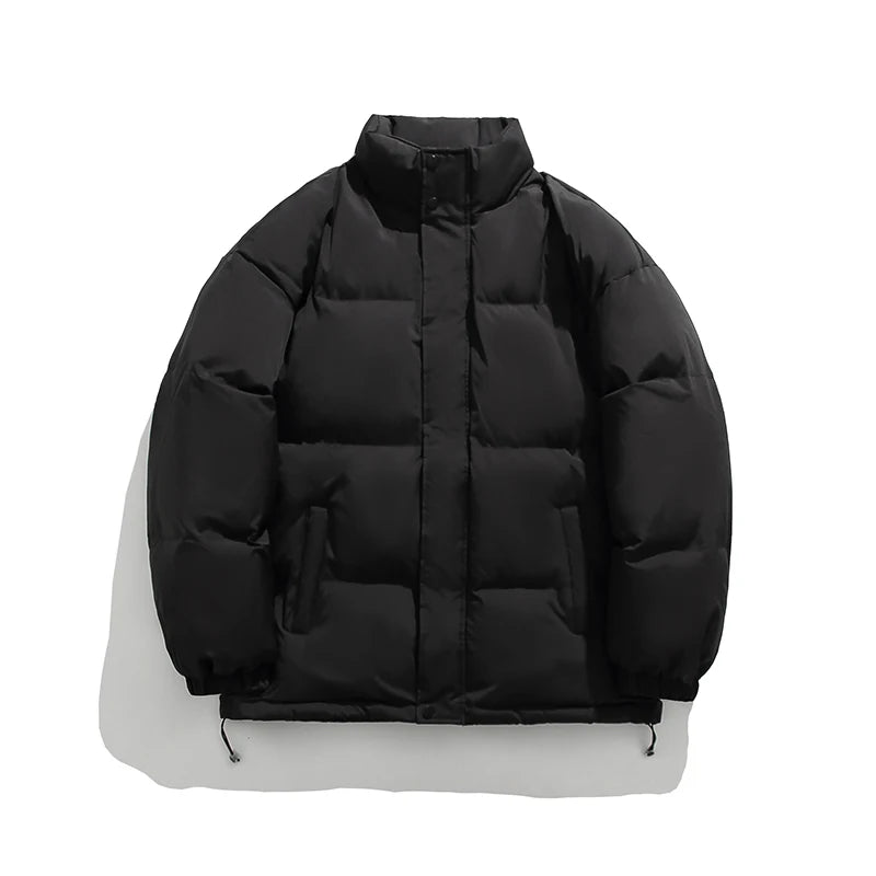 Women's Black Puffer Jacket – Waterproof & Oversized for Winter 10