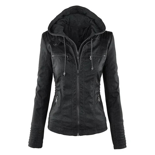 Women's Chic Leather Jacket – Stylish & Versatile for All Seasons 0