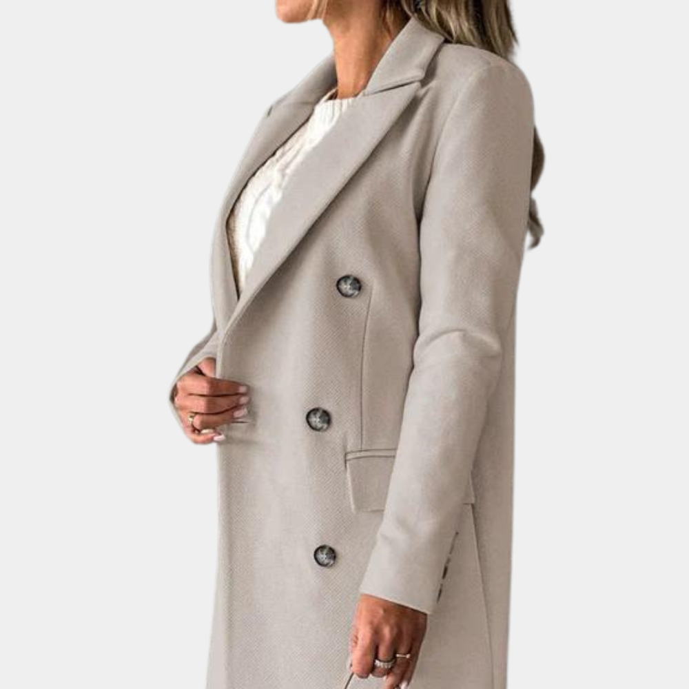 Women’s Double-Breasted Jacket – Slim Fit for Effortless Style 1