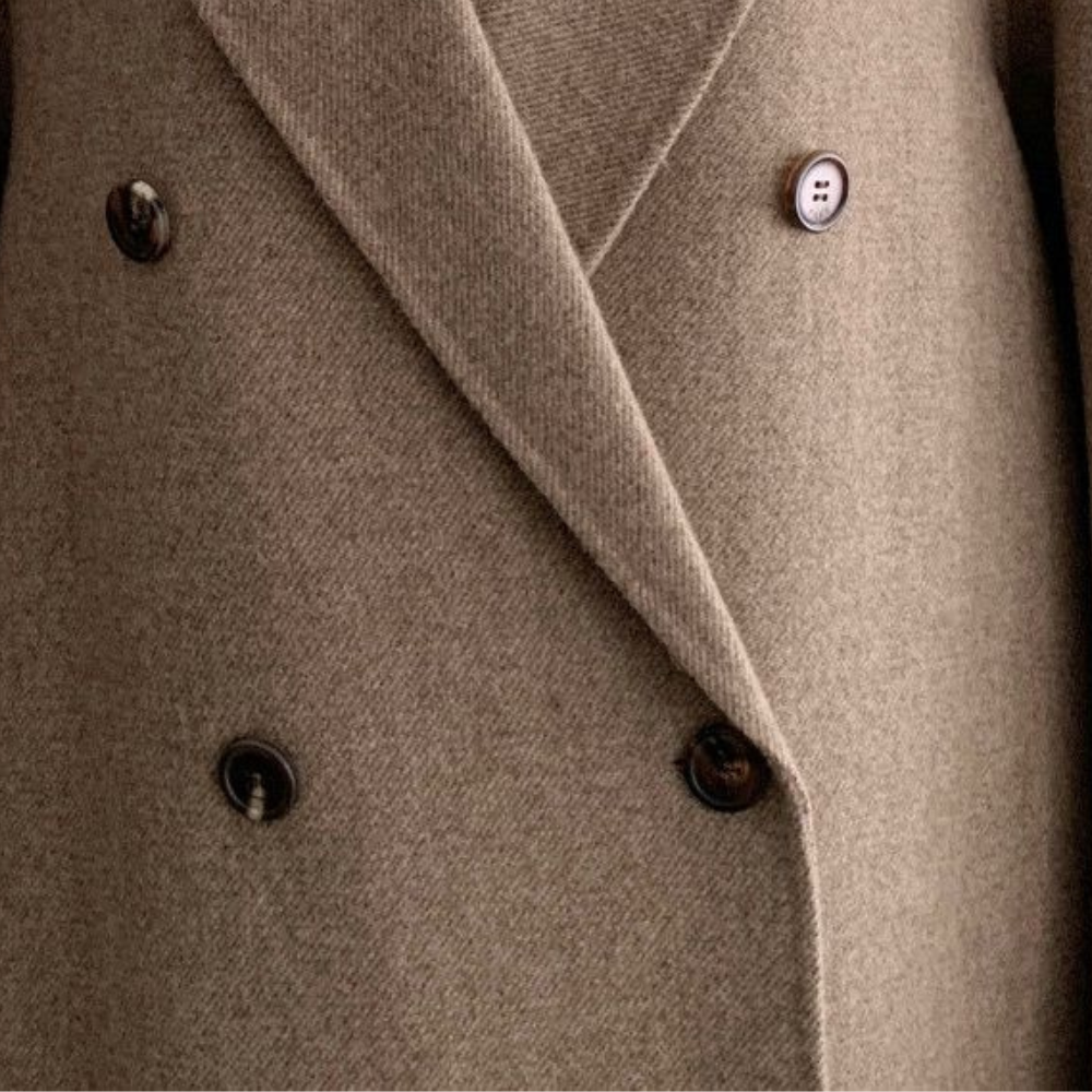 Women's Double-Breasted Overcoat – Chic Belted Design for Fall 4