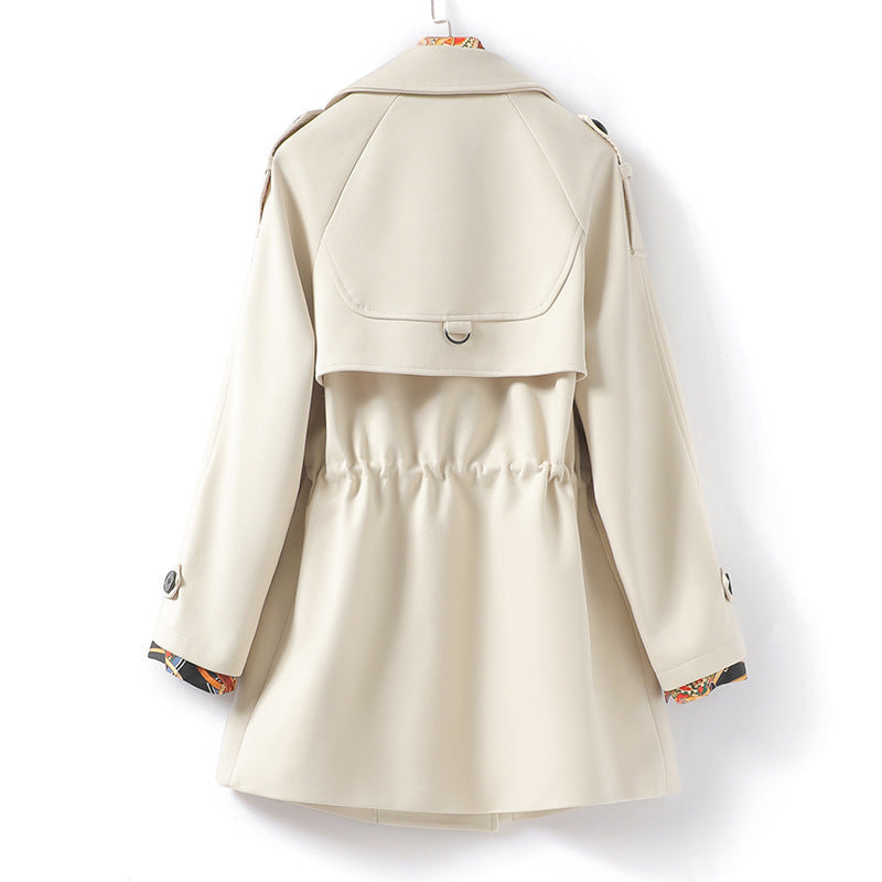 Women's Double-Breasted Scarf Coat – Chic Warmth & Style 1