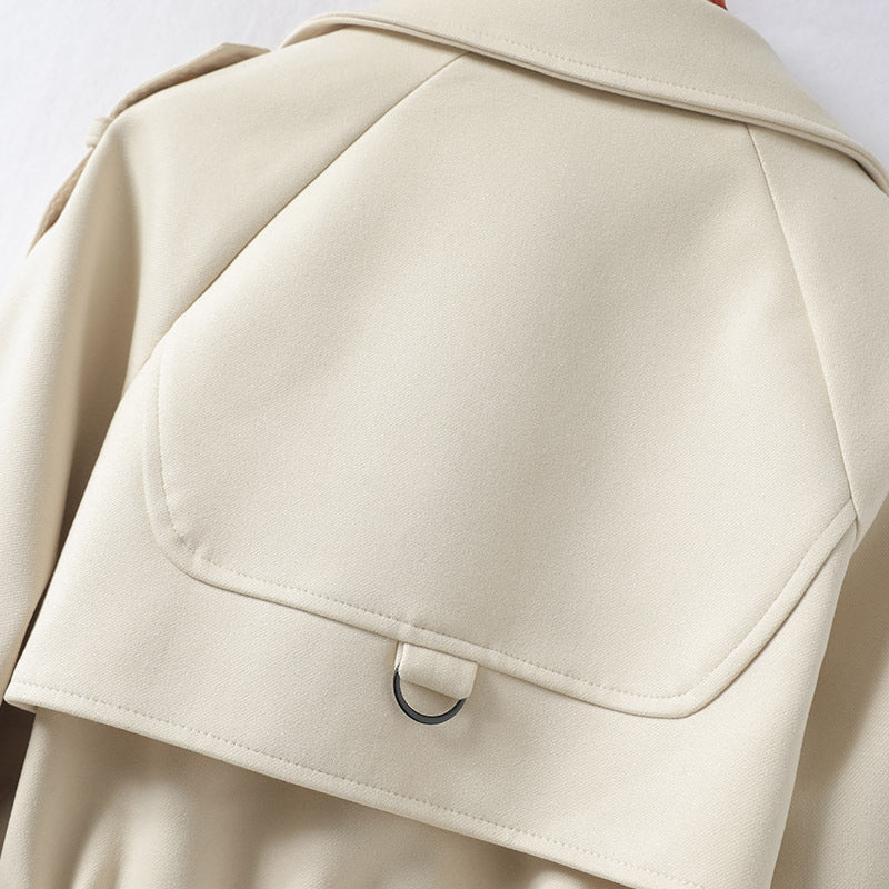 Women's Double-Breasted Scarf Coat – Chic Warmth & Style 3