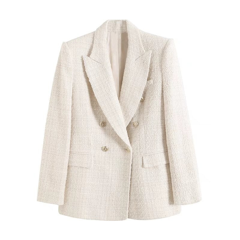 Women’s Double-Breasted Suit Jacket – Chic Style for Any Occasion 0