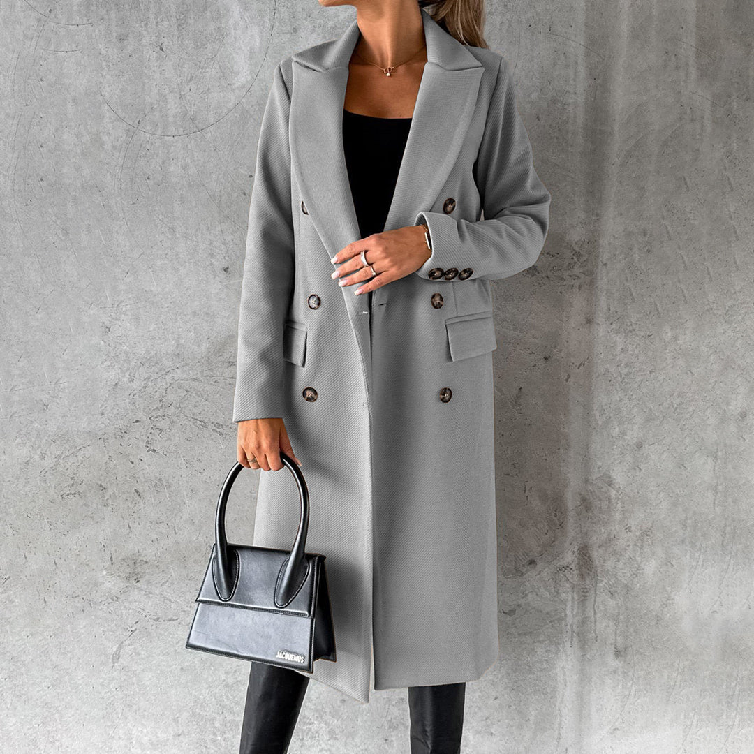 Women's Double-Breasted Trench Coat – Elegant Warmth for Winter 5