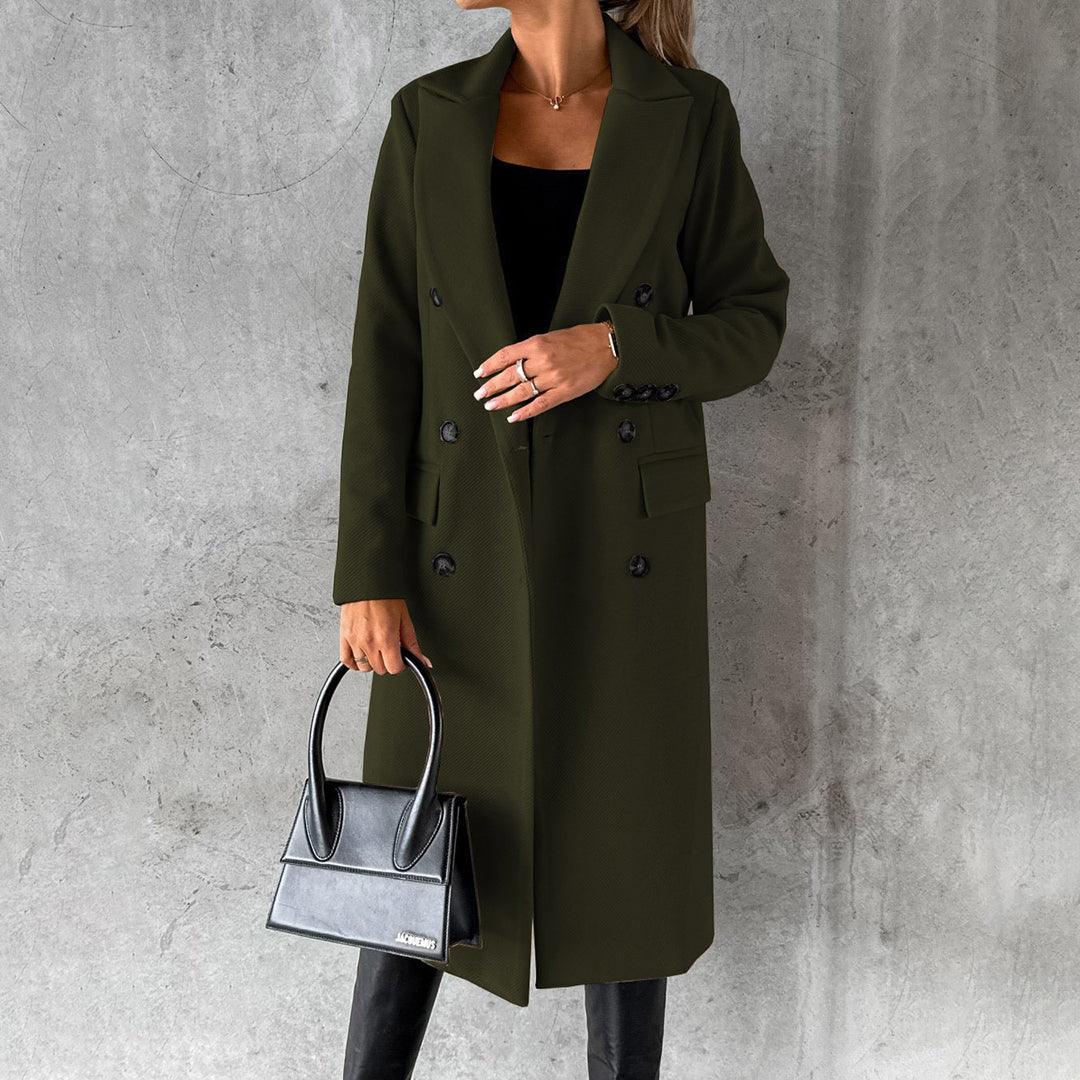Women's Double-Breasted Trench Coat – Elegant Warmth for Winter 8