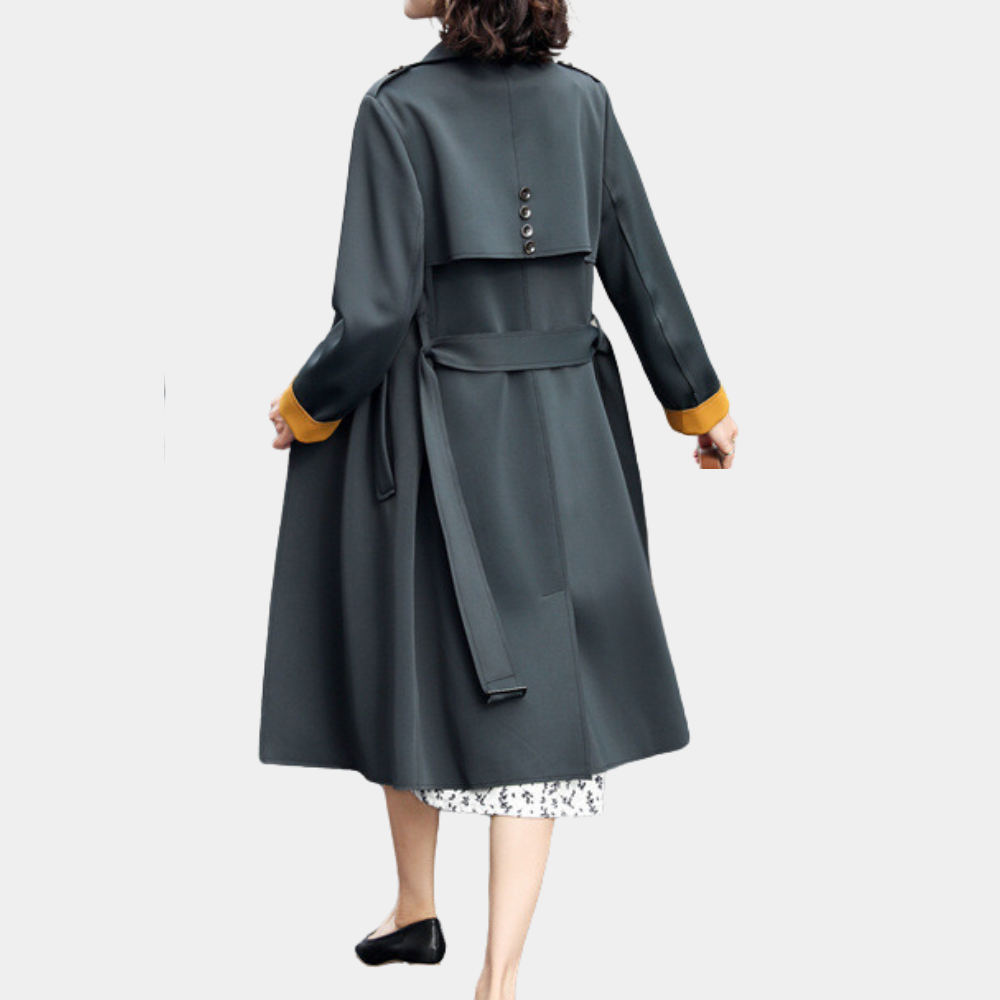 Women’s Double-Breasted Trench Coat – Stylish & Versatile Design 1