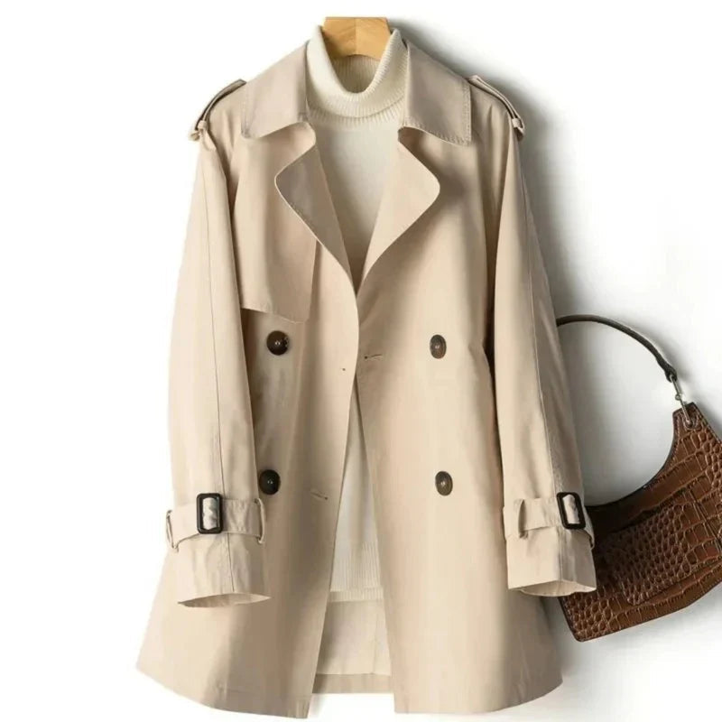 Women's Double-Breasted Trench Coat – Tailored Fit for Effortless Style 1