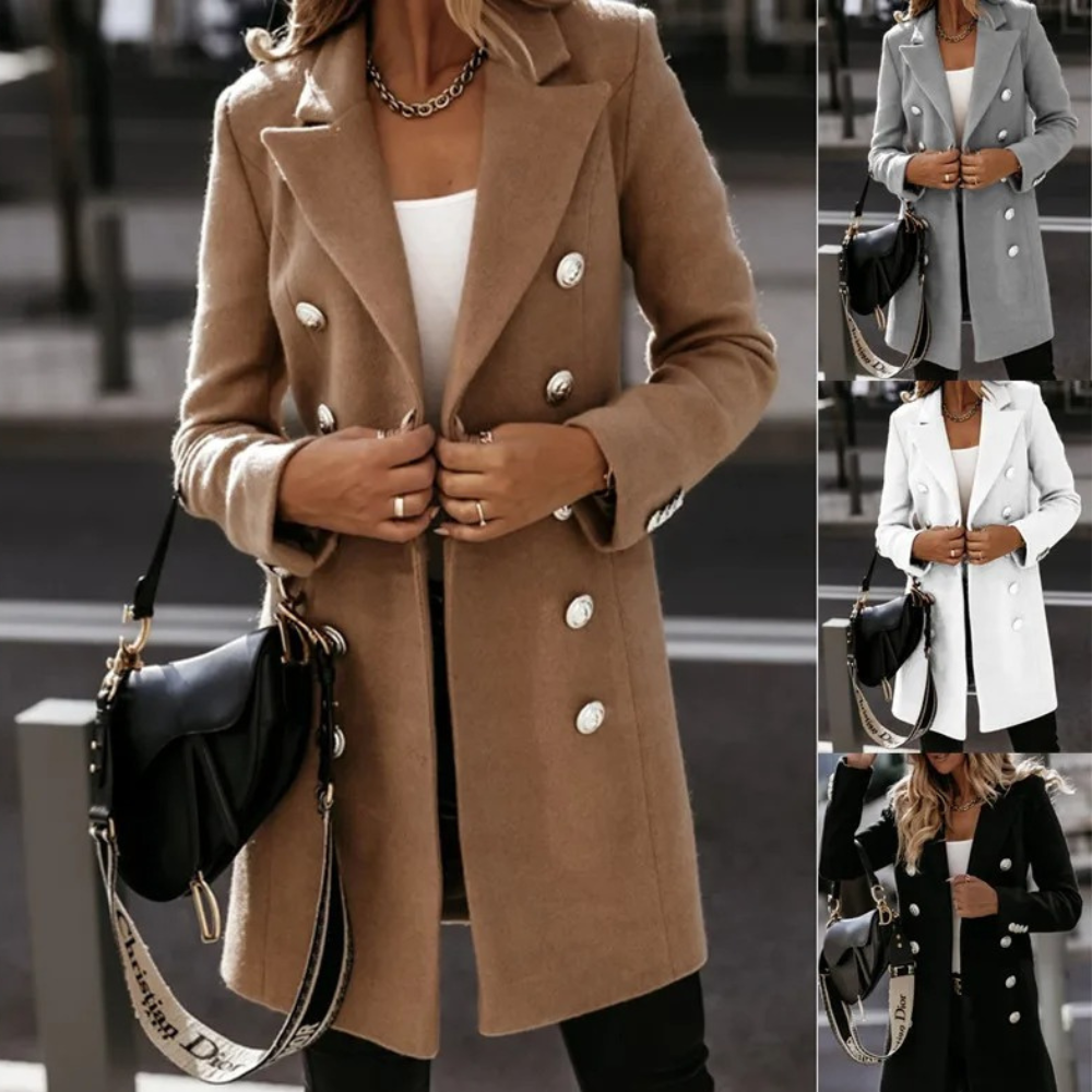 Women's Double-Breasted Trench Coat – Timeless Style & Warmth 7