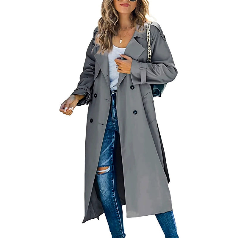 Women's Double-Breasted Trench Coat – Timeless Style for Every Occasion 2