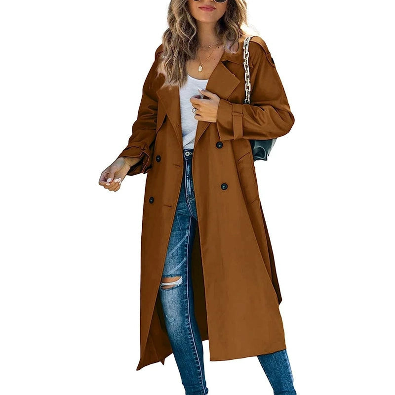 Women's Double-Breasted Trench Coat – Timeless Style for Every Occasion 3