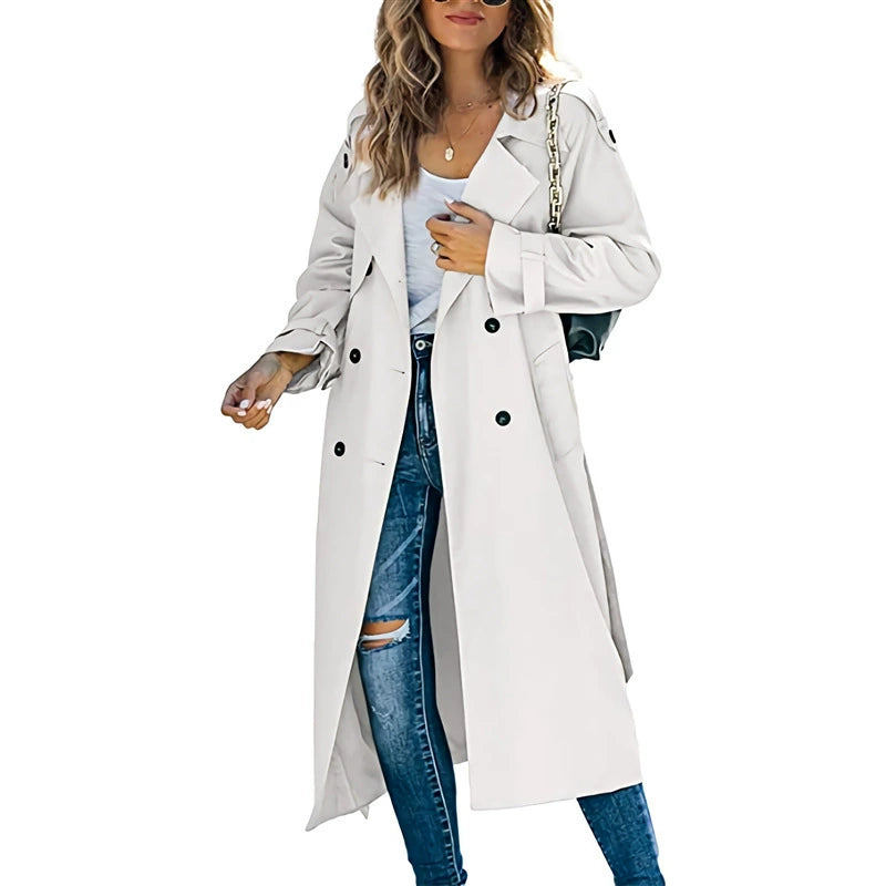 Women's Double-Breasted Trench Coat – Timeless Style for Every Occasion 5