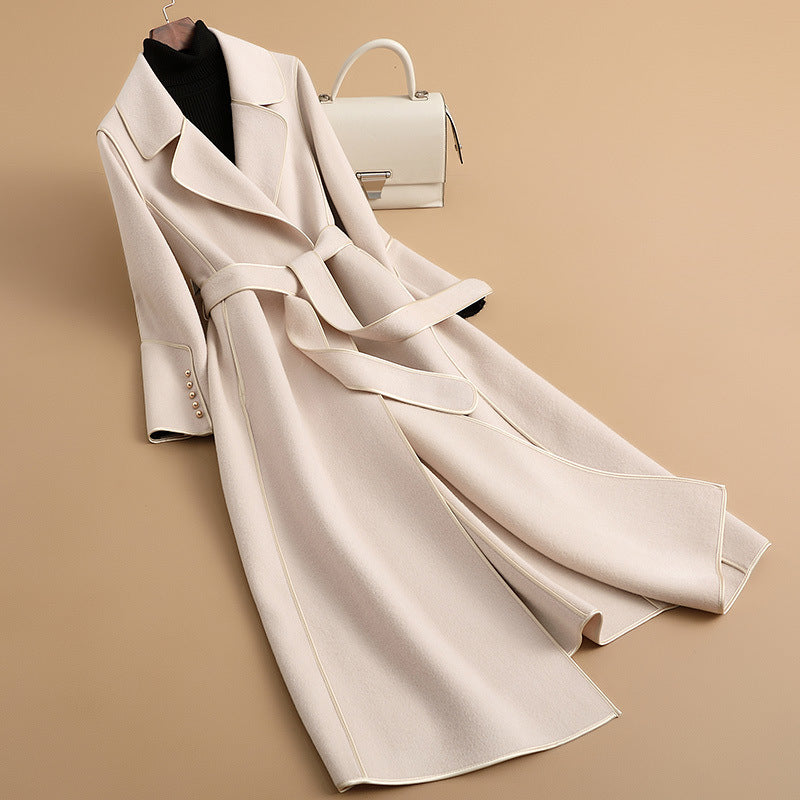 Women's Double-Sided Trench Coat – Tailored Fit with Belt 1