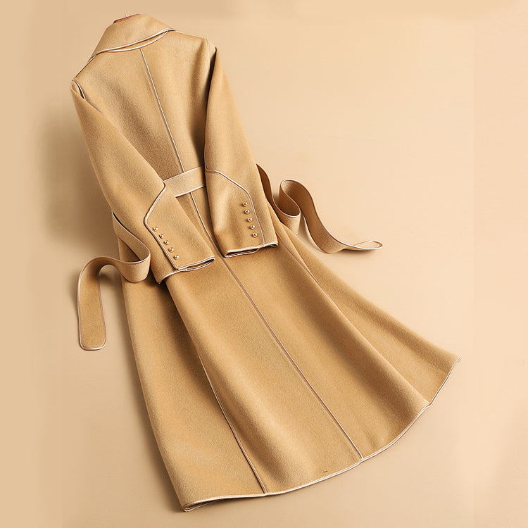 Women's Double-Sided Trench Coat – Tailored Fit with Belt 4